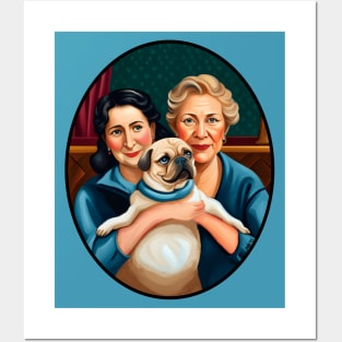 Pug Ladies Posters and Art